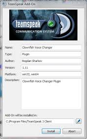 Just keep pressing next button. Download Clownfish Plugin For Teamspeak 3 Download Peatix