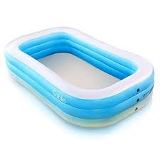 Inflatable Pool Sable Blow Up Kiddie Pool For Family Garden Outdoor Backyard 92 X 56 X 20 For Ages 3 Lovely Novelty Inflatable Pool Kiddie Pool Inflatable Swimming Pool