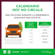 Por ser primer sábado del mes, el programa hoy no circula aplica para todos los vehículos con holograma 2 y para los vehículos con. Hoynocircula Cdmx Inicia Restriccion Vehicular Por Covid19