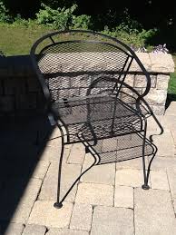 4 Wrought Iron Chairs In Prida S Garage Sale In Prida Il For 40 Patio Furniture4 Cchairs Lack Wrought Iron W Wrought Iron Chairs Cottage Patio Wrought Iron