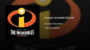 Kronos Unveiled Score The Incredibles Michael Giacchino Disney Records