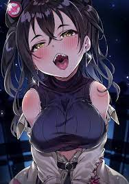 HD Wallpaper: Anime Girls, Open Mouth, Yellow Eyes, Tongue Out, Ahegao |  Wallpaper Flare