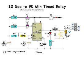 Timed Relay 12 Seconds To 90 Minutes Electronic Circuit Design Electronics Circuit Electronics Basics