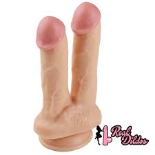 8.46in Real Looking Dual Heads Dildo For Anal Vaginal Sex