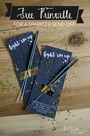 Light Em Up Sparkler Send Off Printables Bespoke Decor