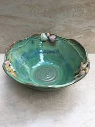 Tidal Pool Ceramic Serving Bowl Beach Theme Serving Bowl Etsy Pottery Pottery Handbuilding Pottery Bowls