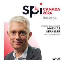 📢 We are thrilled to confirm Mathias Strasser, Chief Executive Officer of  WSD, will be joining our SPi Canada event where he'll be discussing  artificial intelligence and its impact