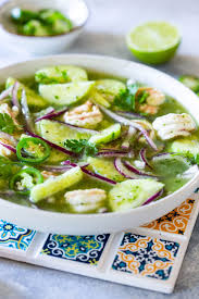 Add 1 teaspoon of the olive oil to skillet; Aguachile Mexican Shrimp Salad Maricruz Avalos Kitchen Blog