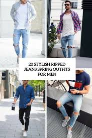If you want to distress other areas, mark those in chalk as well. 20 Stylish Ripped Jeans Spring Outfits For Men Styleoholic