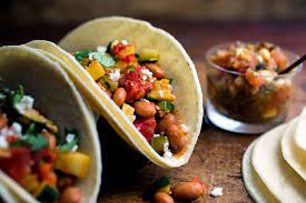 Tacos With Summer Squash Tomatoes And Beans Recipe Nyt Cooking Recipes Cooking