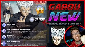 Read more information about the character garou from one punch man 2nd season? Garou Has Been Announced One Punch Man Road To Hero 2 0 Youtube