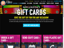 Go to dave and busters's gift card page for detailed information. Dave Busters Gift Card Balance Check Balance Enquiry Links Reviews Contact Social Terms And More Gcb Today