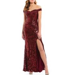 Shop For Morgan Co Off The Shoulder Sequin Long Dress At Dillards Com Visit Dillards Com To Find Clothing Accessori Formal Dresses Prom Long Dress Dresses