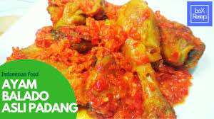 Cara membuat sate padang asli. Ayam Goreng Balado Padang Resep Ayam Balado Cabe Merah Masakan Padang Youtube