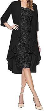 With so many wedding guest dresses to choose from, finding the perfect dress can be a nightmare, which is why we've rounded up the best of the summer wedding guest dresses. Amazon Com Shakumy Women Elegant Two Piece Long Cardigan Lace Jacket Dress Plus Size Cocktail Wedding Guest Party Formal Mini Dress Clothing