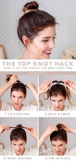 Top Knot Top Knot Bun How To Top Knot Bun Tutorial Top Knot Tutorial Bun Hairstyles Bun Tutoria Knotted Bun Tutorial Hair Bun Tutorial Short Hair Tutorial