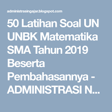 Pin Di Soal Unbk Matematika Sma