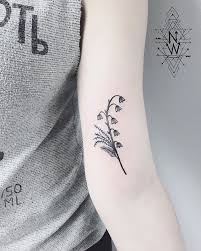May Birth Flower Lily Of The Valley French Tattoo Wrist Tattoos For Guys Tattoos