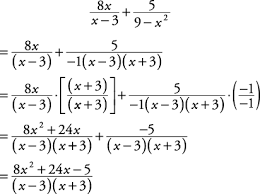 The lcm of the denominators of fraction or. Adding And Subtracting Rational Expressions