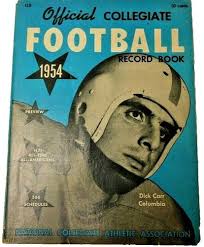 1957 RICHMOND FOOTBALL MEDIA GUIDE Yearbook ED MERRICK Press Book Program  AD