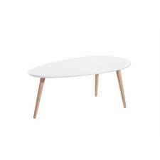 Si vous recherchez une table tendance, la table salle à manger sissi devrait vous plaire. Stone Table Basse Ovale Scandinave Blanc Laque L 88 X L 48 Cm Cdiscount Maison