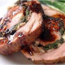 Greek Stuffed Prosciutto Fig Jam Pork Loin Roll Recipe Recipe Pork Loin Fig Jam Pork