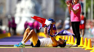 At the london olympics in 2012, when he finished eighth in his 50 km walk (after a failure and a fall),yohann diniz is disqualified after the finish for having refueled outside the zone. Sportifs Francais 2017 Yohann Diniz A Fini Par Mettre Le Monde A Ses Pieds Eurosport