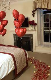 The colorful throw pillow does a nice job dressing up the more casual elements of the room, too, like the jute rug and linen upholstery. Romantic Room Decoration Kit Flowerandballooncompany Com