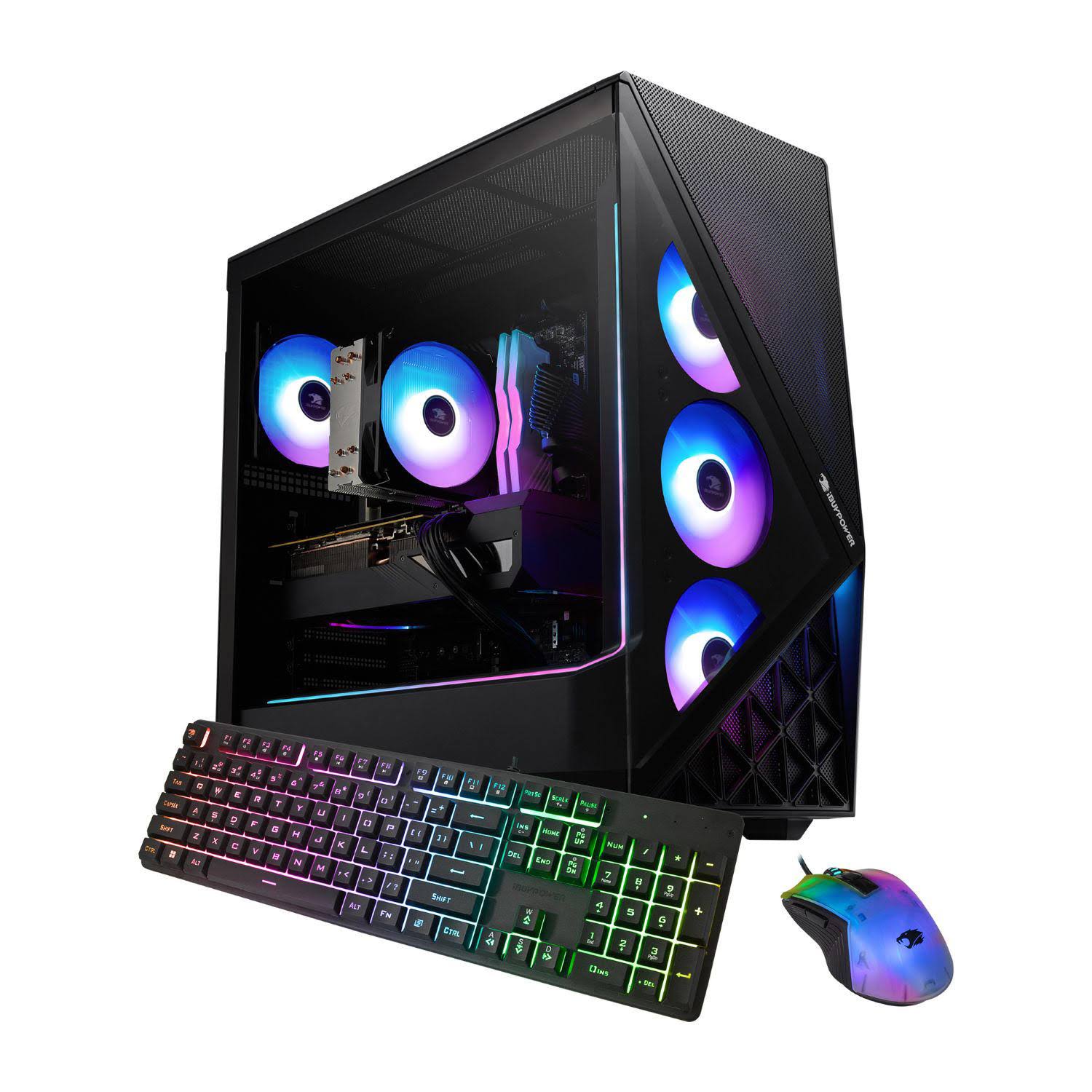 iBUYPOWER Slate Gaming PC Desktop Intel Core i7 14700F NVIDIA GeForce RTX 5060Ti 8GB