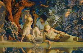 1918 Garden Of Allah Maxfield Parrish Maxfield Parrish Garden Of Allah Book Art