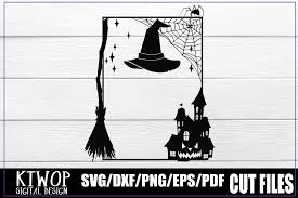 Download Halloween Witch Frame Graphic By Ktwop Creative Fabrica SVG Cut Files