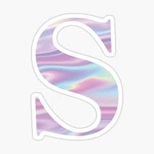 2d/3d holographic sticker and holographic decal. Letter S Holographic Stickers Lettering Cool Lettering Print Stickers