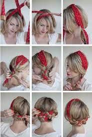 Summer Hair Keep Your Cool With These Updos Scarf Hairstyles Medium Hair Styles Long Hair Styles