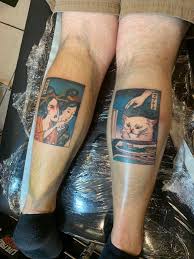 Woman Yelling At Cat Ukiyo E Style Tattoo Artist Is Simon Blanco From 7th Ave Tattoo Shop Ybor City Florida Ukiyo E Arti Tattoo Artists Tattoo Shop Tattoos