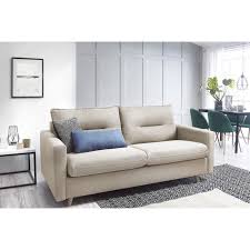 Structure en bois massif (pin). Bobochic Canape 3 Places Convertible Sinki Beige Convertible Design Scandinave Assise Genereuse Achat Vente Canape Sofa Divan Cdiscount