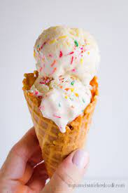 I like to add little rainbow sprinkles on top for another cute birthday touch. Homemade Birthday Cake Ice Cream My Name Is Snickerdoodle