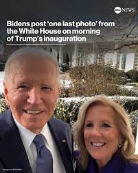 Pres. Joe Biden and Dr. Jill Biden posted "one last photo" from the White  House
