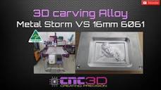 3D carving 6061 alloy on the Metal Storm CNC - A real Christmas ...