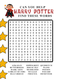 Print and play, easy peasy! Free Harry Potter Printable Activities Marcie In Mommyland