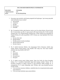 Detail soal antropologi kesehatan dan kunci jawaban pdf dapat kamu nikmati dengan cara klik link download dibawah dengan mudah tanpa iklan yang mengganggu. Soal Antropologi Kesehatan Dan Kunci Jawaban
