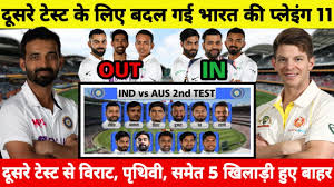 .test playing 11, squad, players list: Ind Vs Aus 2nd Test Match 2020 Playing 11 Match Preview Changes And Injury News Cric News