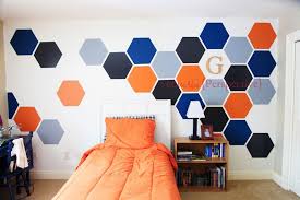 Bed and wall for boys room.do the stripes wall with chalkboard paint and kids can practice writing and drawing. Pin On Drew S Room Ideas