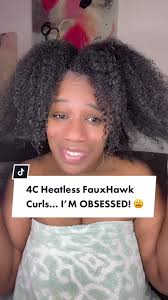 More 4C Heatless Hairstyles love 🥰 #4chair #heatlesshairstyles  #heatlesscurls #naturalhairstylesforblackwomen #naturalhairstyles  #promhair2023 #promhair #prom #fauxhawk #fauxhawkbraid ...