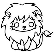 Notice how the skin gets wrinkled over the muscle pulling the whiskers back. Riscos Graciosos Cute Drawings Riscos De Felinos Gatos Leoes Tigres Kittens Lions And Ti Lion Drawing Simple Easy Cartoon Drawings Lion Cartoon Drawing