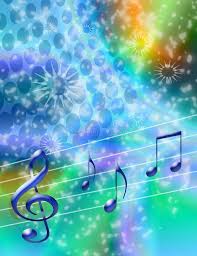 Music Celebration Computer Generated Design Melody Notes Against A Energetic B Sponsored Computer Generated Music Stock Images Free Stock Illustration