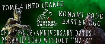 Discord200k (valid until tba) 200,000 bloodpoints: Leaksbydaylight Dead By Daylight Leaks More On Twitter Tome 4 Info Leaked Konami Code Easter Egg Chapter 16 Anniversary Event Dates Pyramid Head Without Mask Https T Co 3n25y9fglp Deadbydaylight Leaksbydaylight