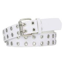 Black Belt With Holes Grommet Leather Belts Black Belt Women Men With Double Studded Holes In 2020 Belts For Women Leather Belts Leather