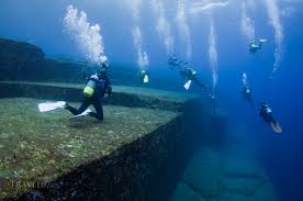 The sea waters around it are densely inhabited by hammerhead sharks and… Upper Terrace Of Yonaguni Monument Yonaguni Okinawa Japan Travel 67 Chris Willson Photography