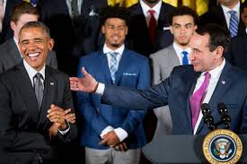 Mike krzyzewski is an american college basketball coach who has a net worth of $25 million and annual salary of $9.7 million. Obama Welcomes Duke Blue Devils To White House Wsj