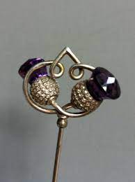 Art Nouveau Charles Horner Thistle Hat Pin Sterling Silver Etsy Hat Pins Antique Hats Charles Horner
